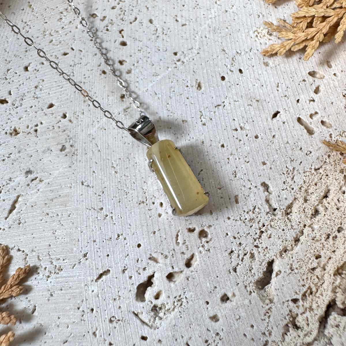 AUTUMN | Osmanthus Jadeite Necklace