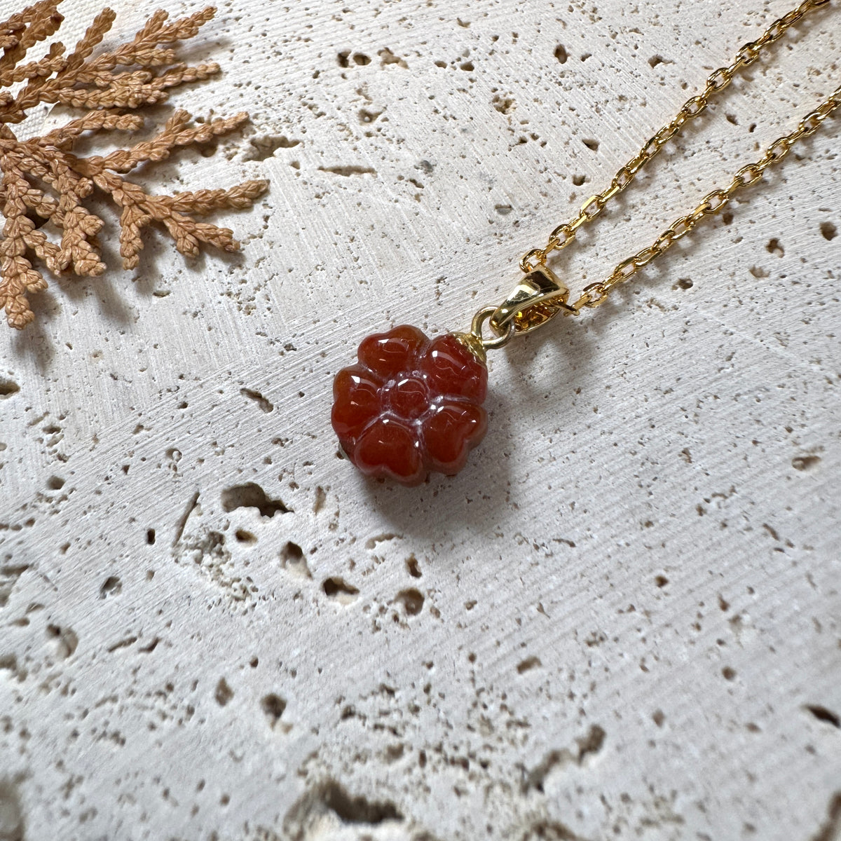 AUTUMN |  Floral Jadeite Necklace