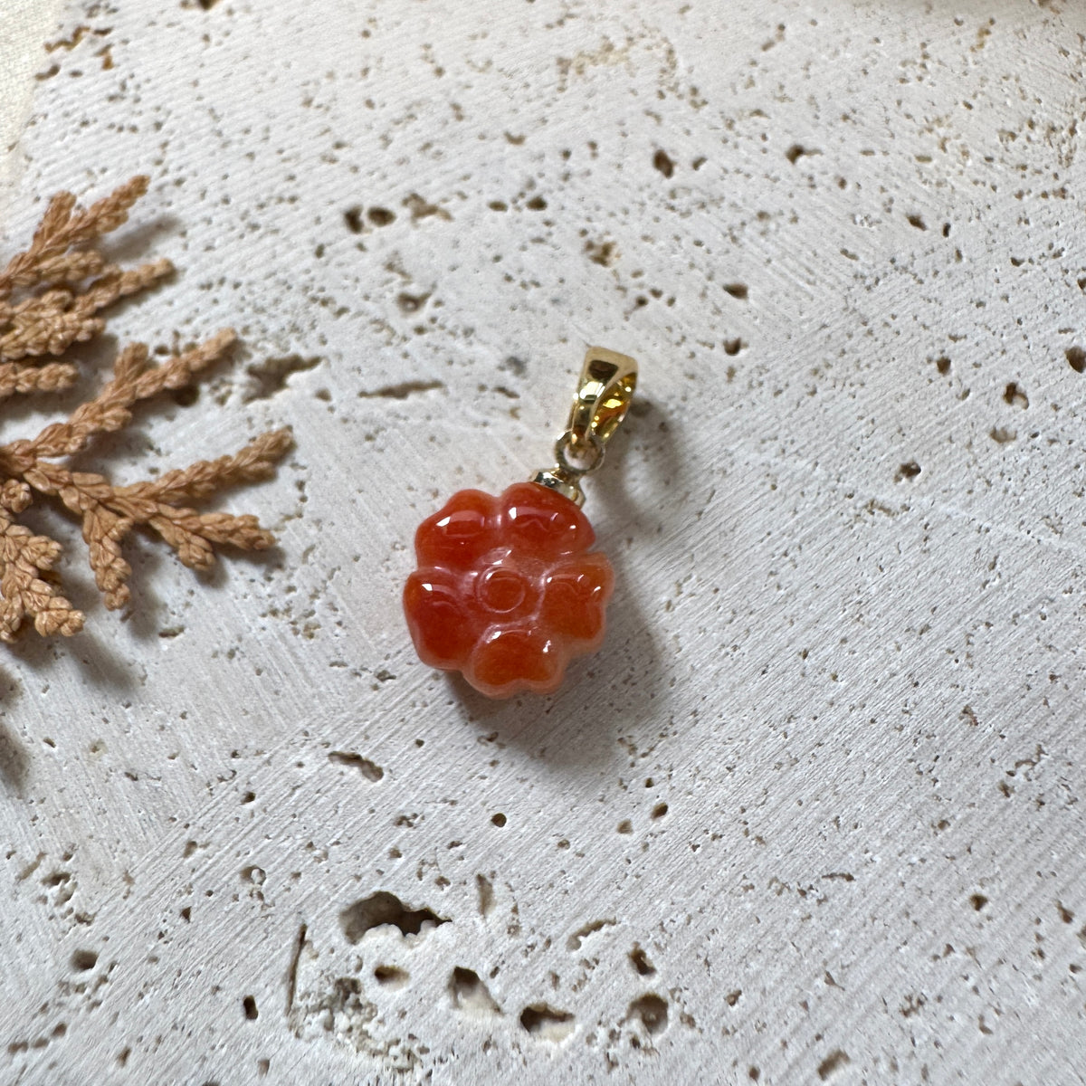 AUTUMN |  Floral Jadeite Necklace