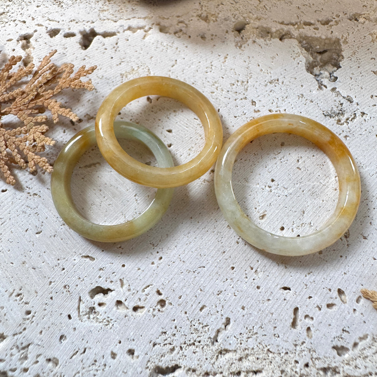 AUTUMN | Yellow Jadeite Rings