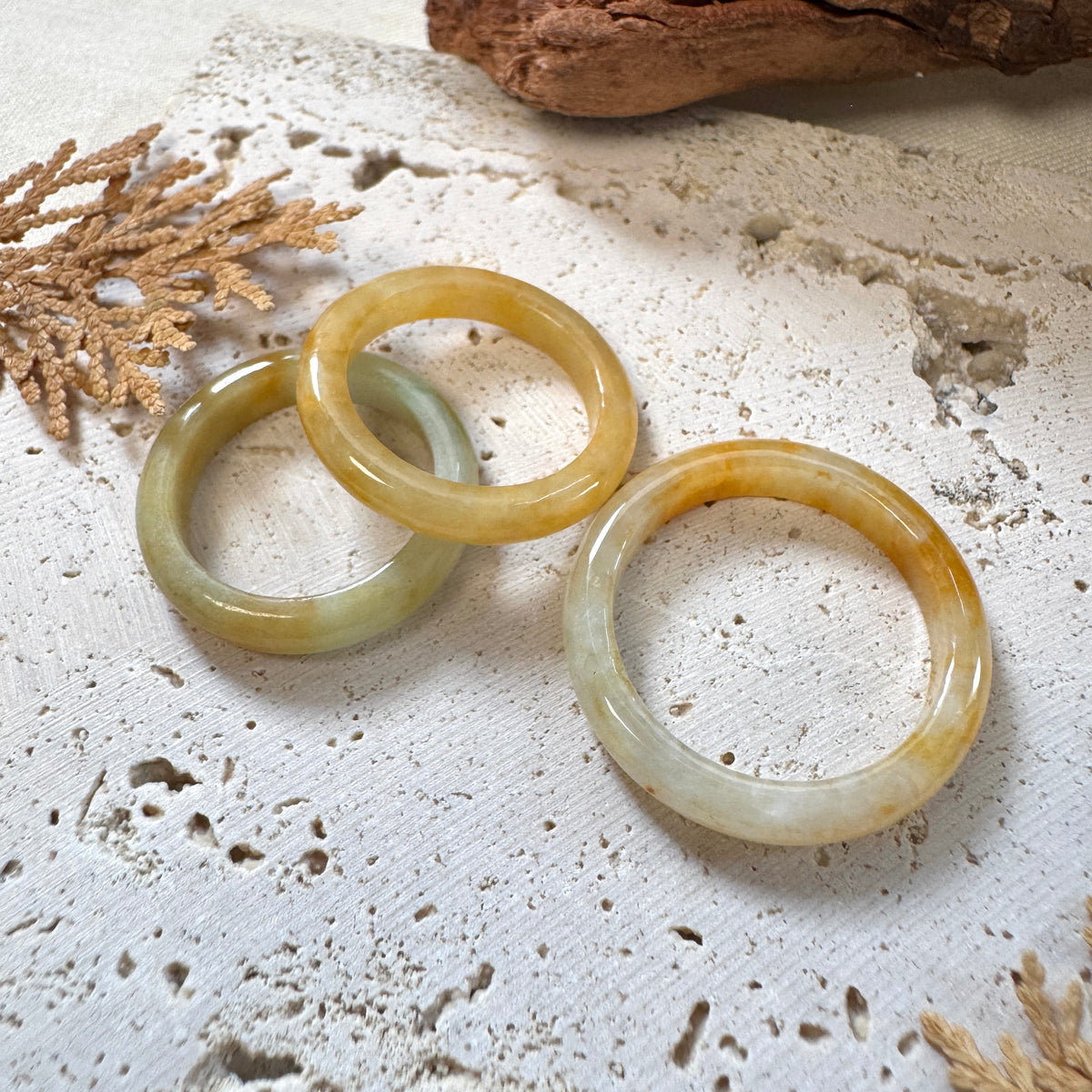 AUTUMN | Yellow Jadeite Rings
