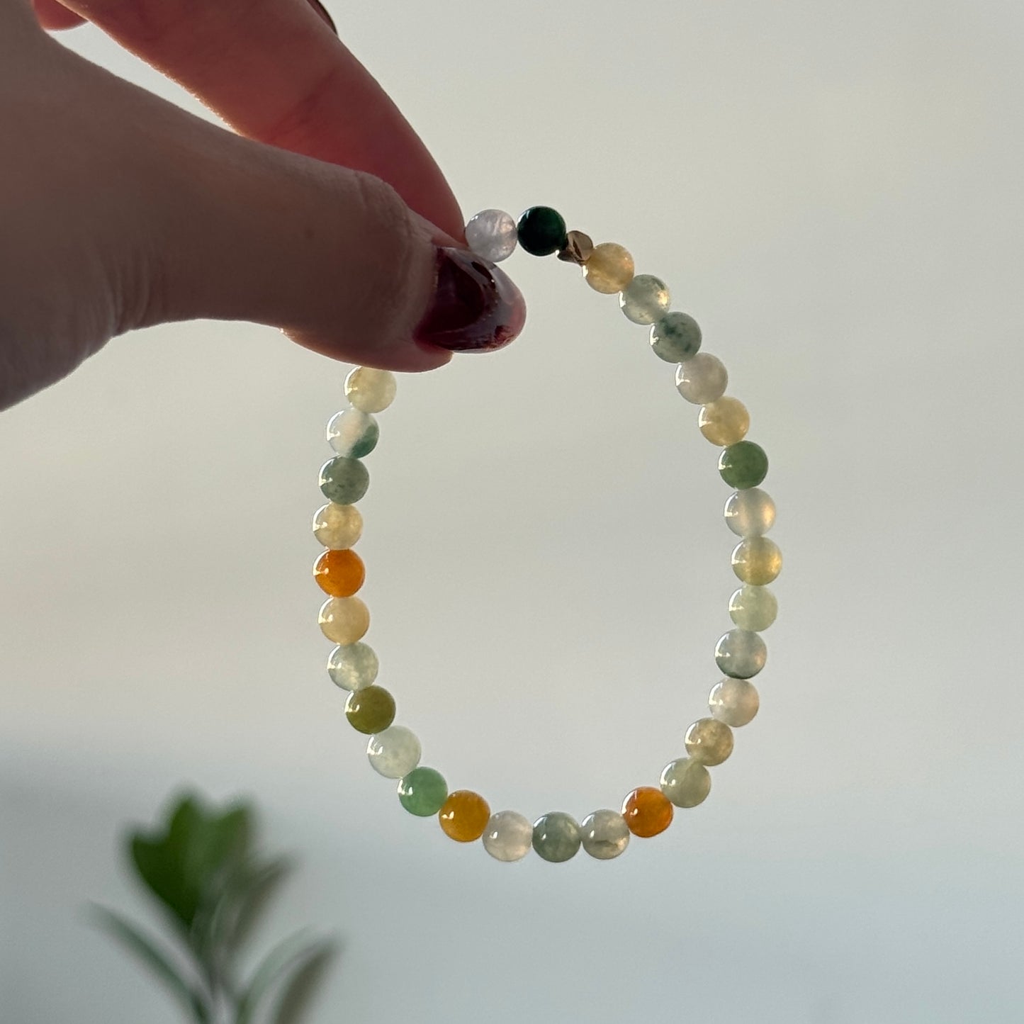 Honeydrop Beaded Jadeite Bracelet