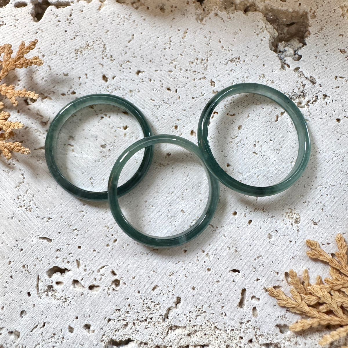 AUTUMN | Skinny Jadeite Rings