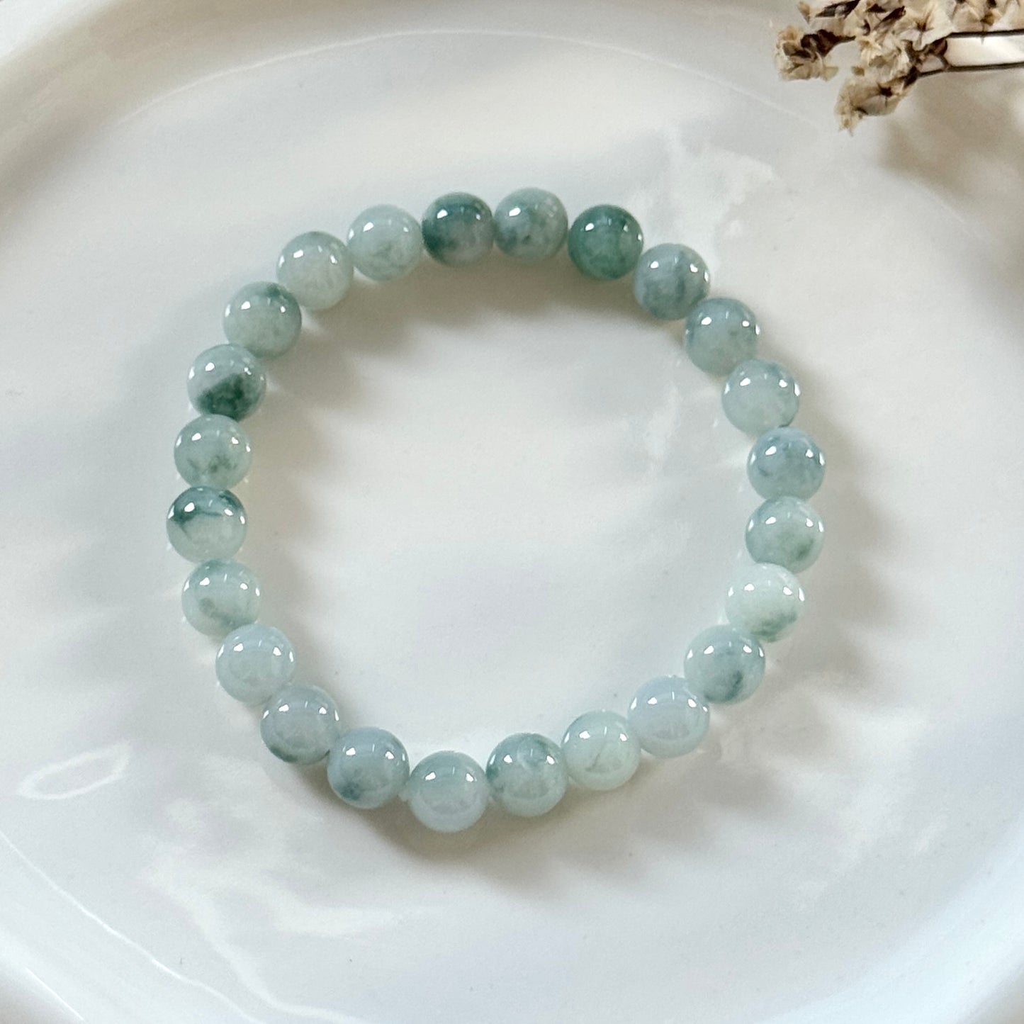 Ripple Beaded Jadeite Bracelet