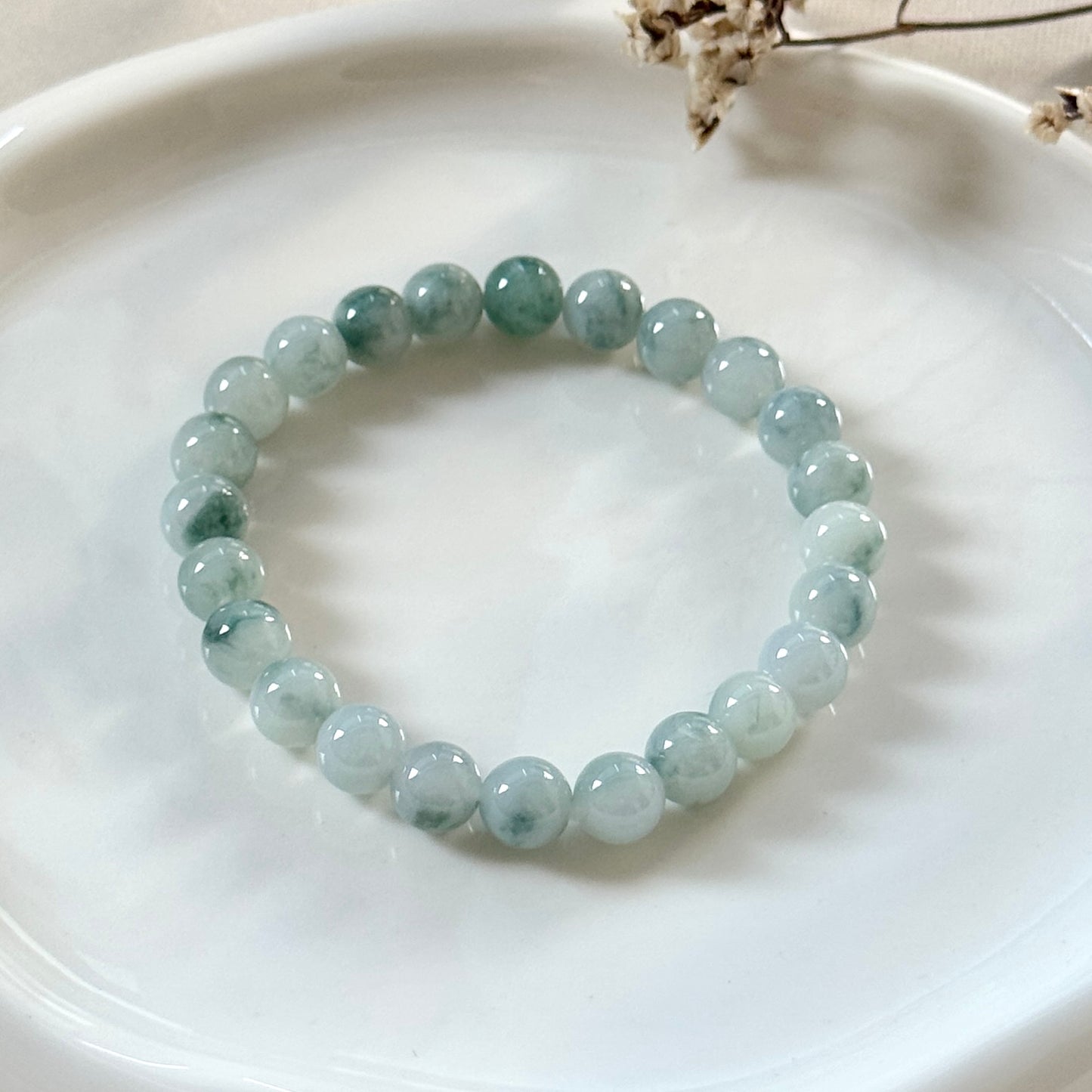 Ripple Beaded Jadeite Bracelet