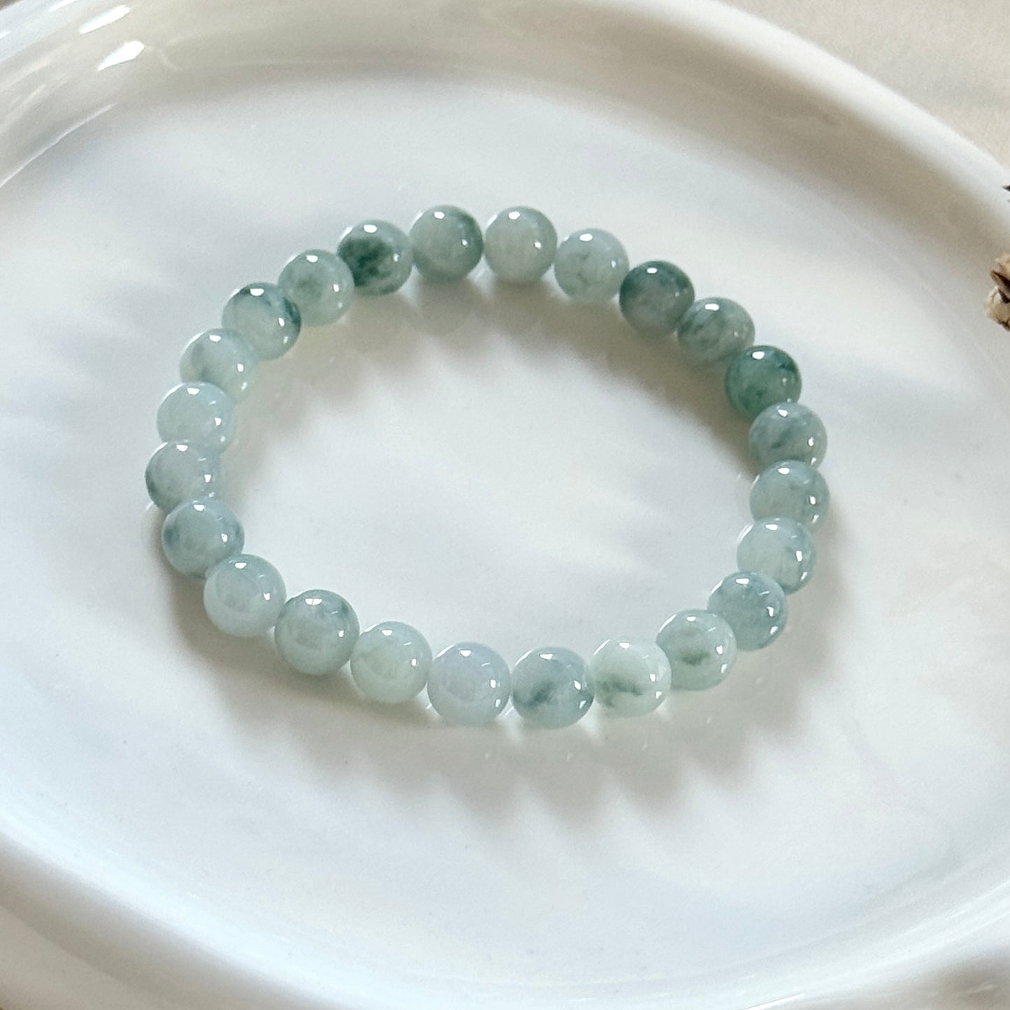 Ripple Beaded Jadeite Bracelet