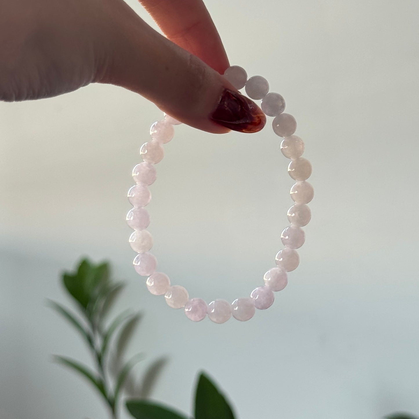Bubblegum Beaded Jadeite Bracelet