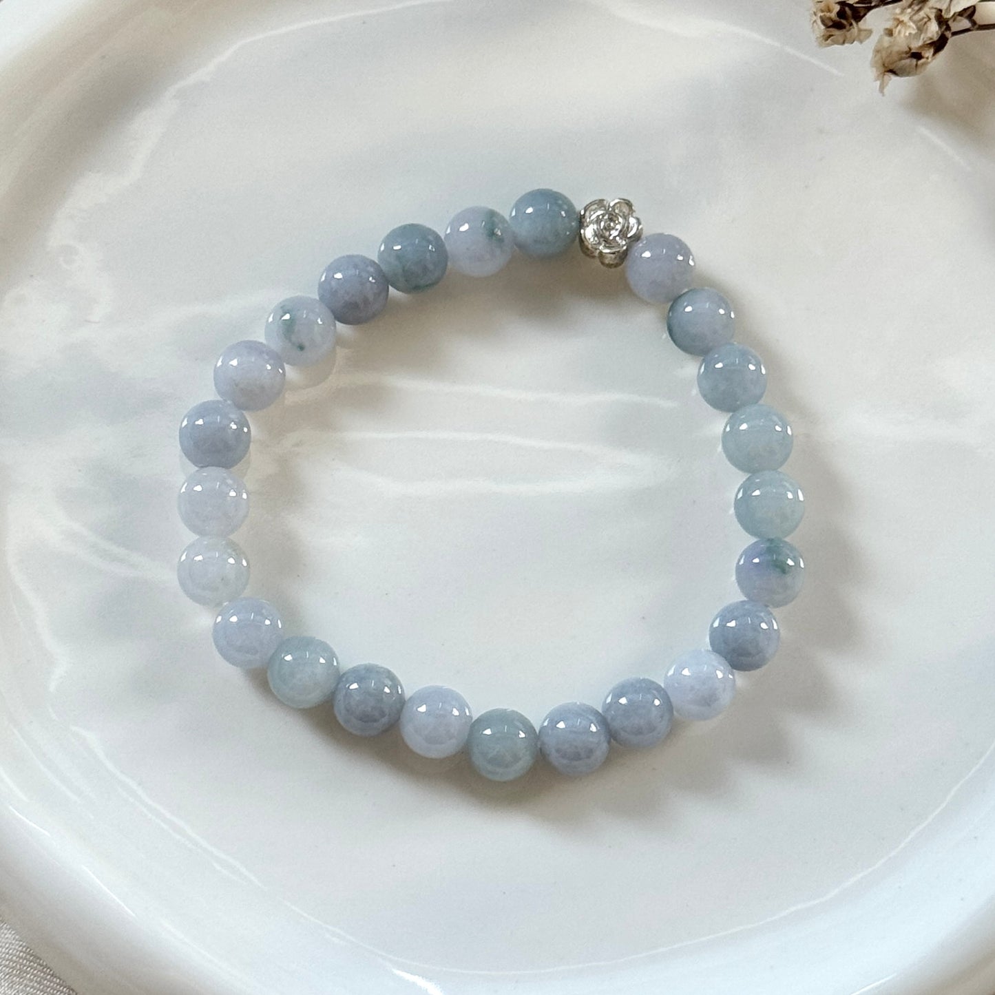 Bluebell Beaded Jadeite Bracelet