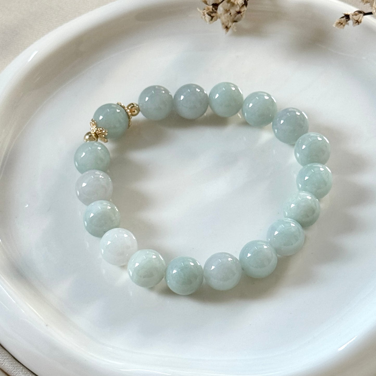 Meringue Beaded Jadeite Bracelet