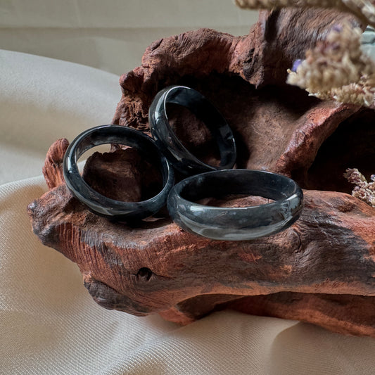 Noir Jadeite Rings