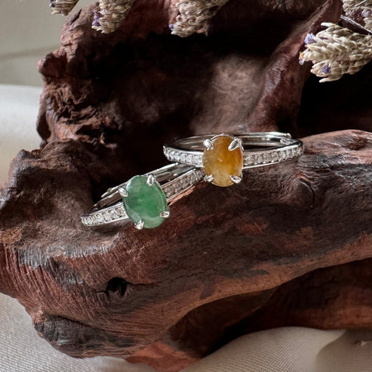 Minimalist Jadeite Rings
