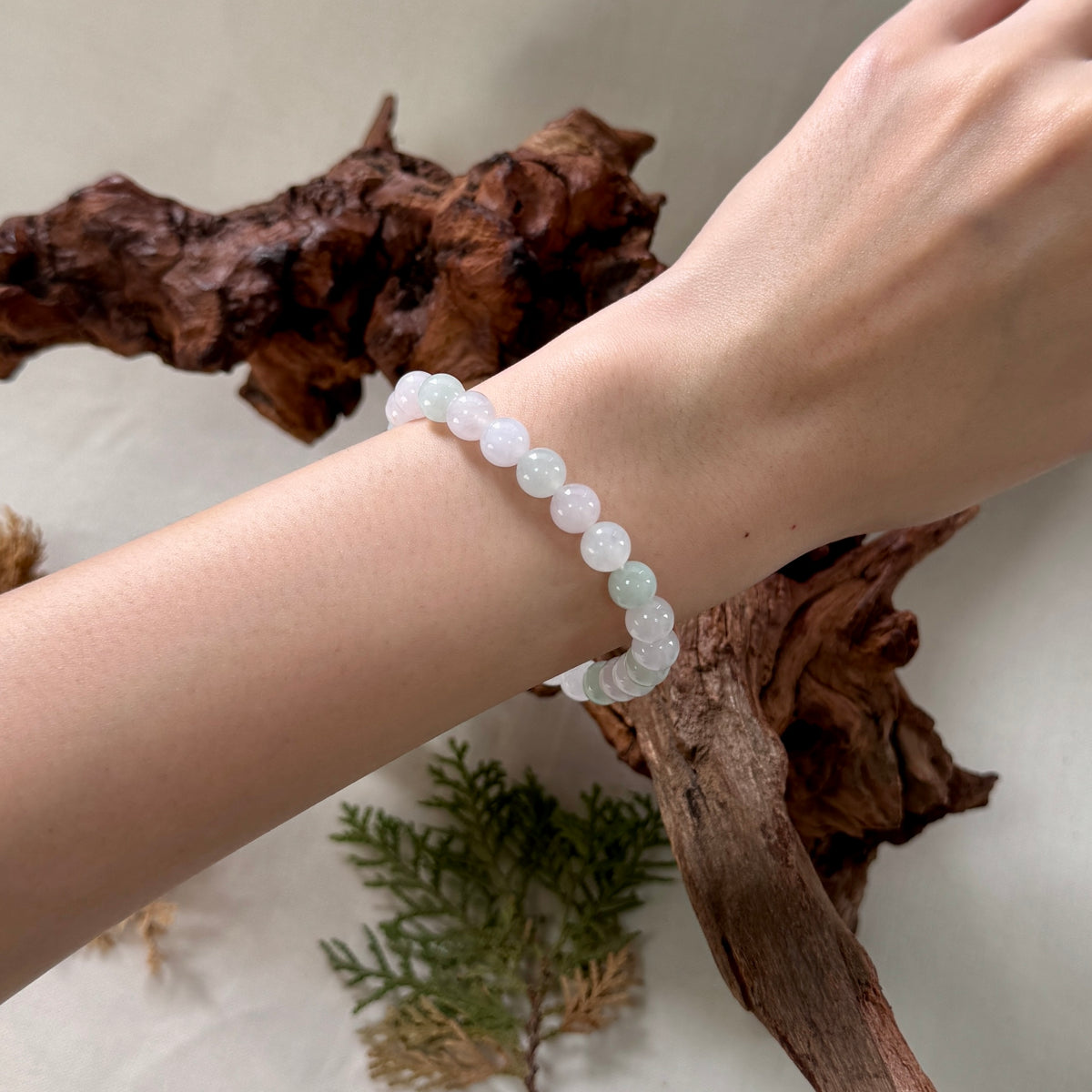 STACK | Glowy Jadeite Beaded Bracelet
