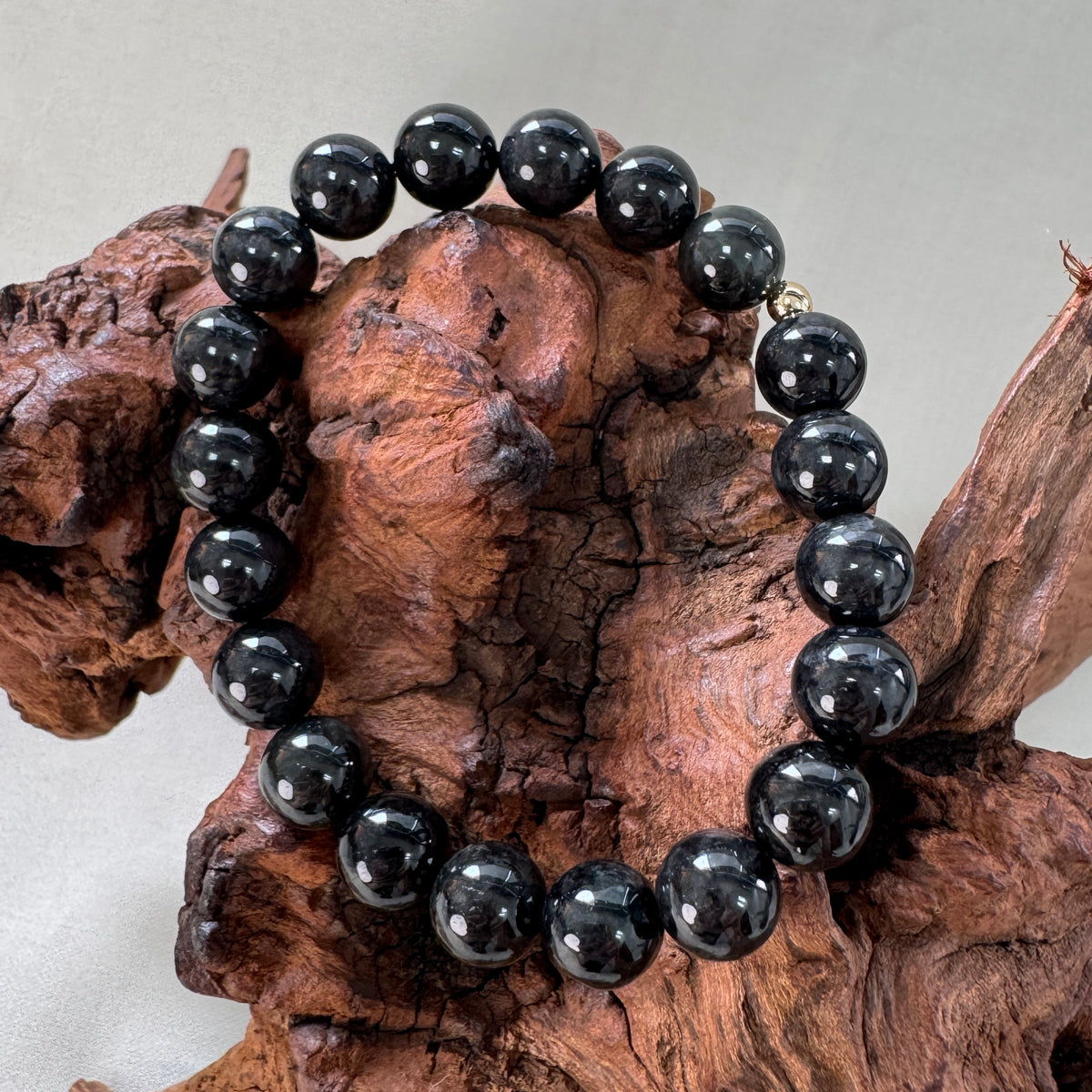 STACK | Black Jadeite Beaded Bracelet
