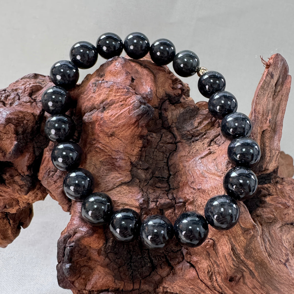 STACK | Black Jadeite Beaded Bracelet