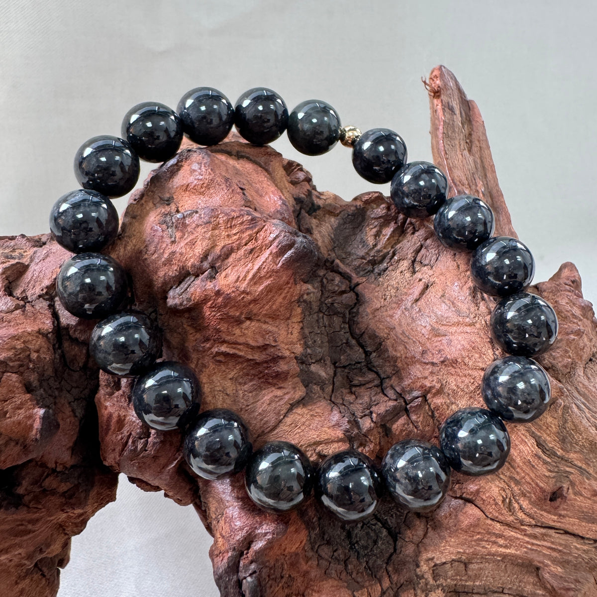 STACK | Black Jadeite Beaded Bracelet