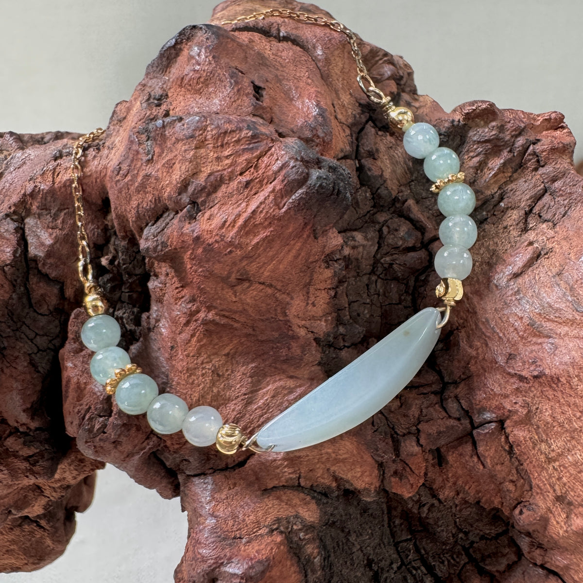 STACK | Mint Green Bar Jadeite Bracelet