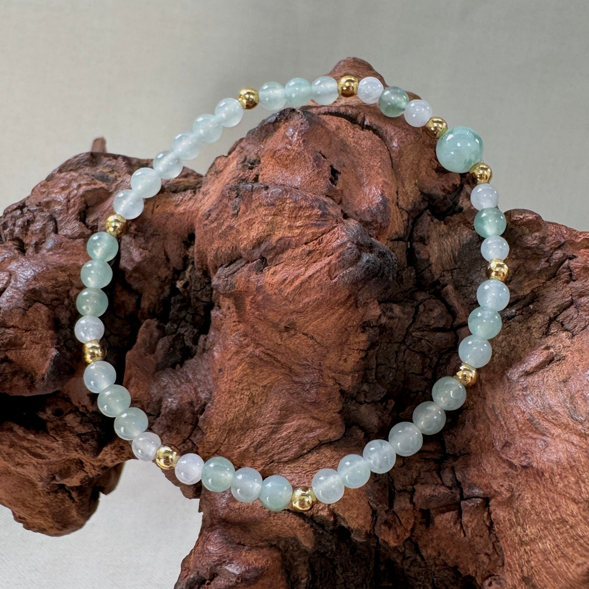 STACK | Petite Green Jadeite Beaded Bracelet