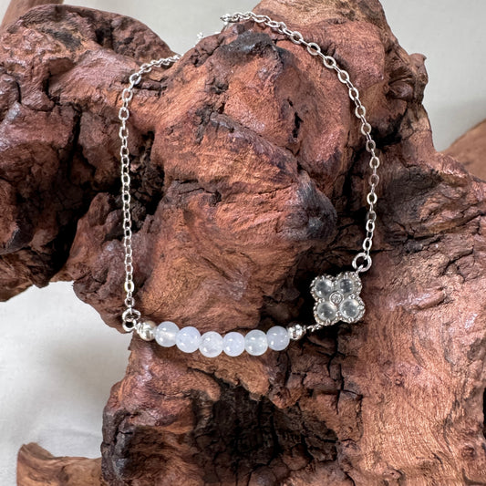 STACK | Petite Clover Jadeite Bracelet