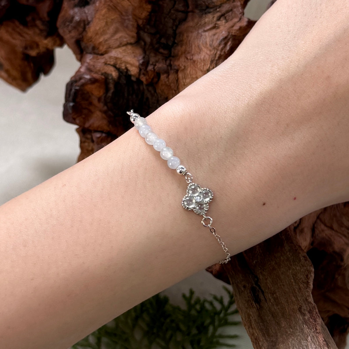 STACK | Petite Clover Jadeite Bracelet
