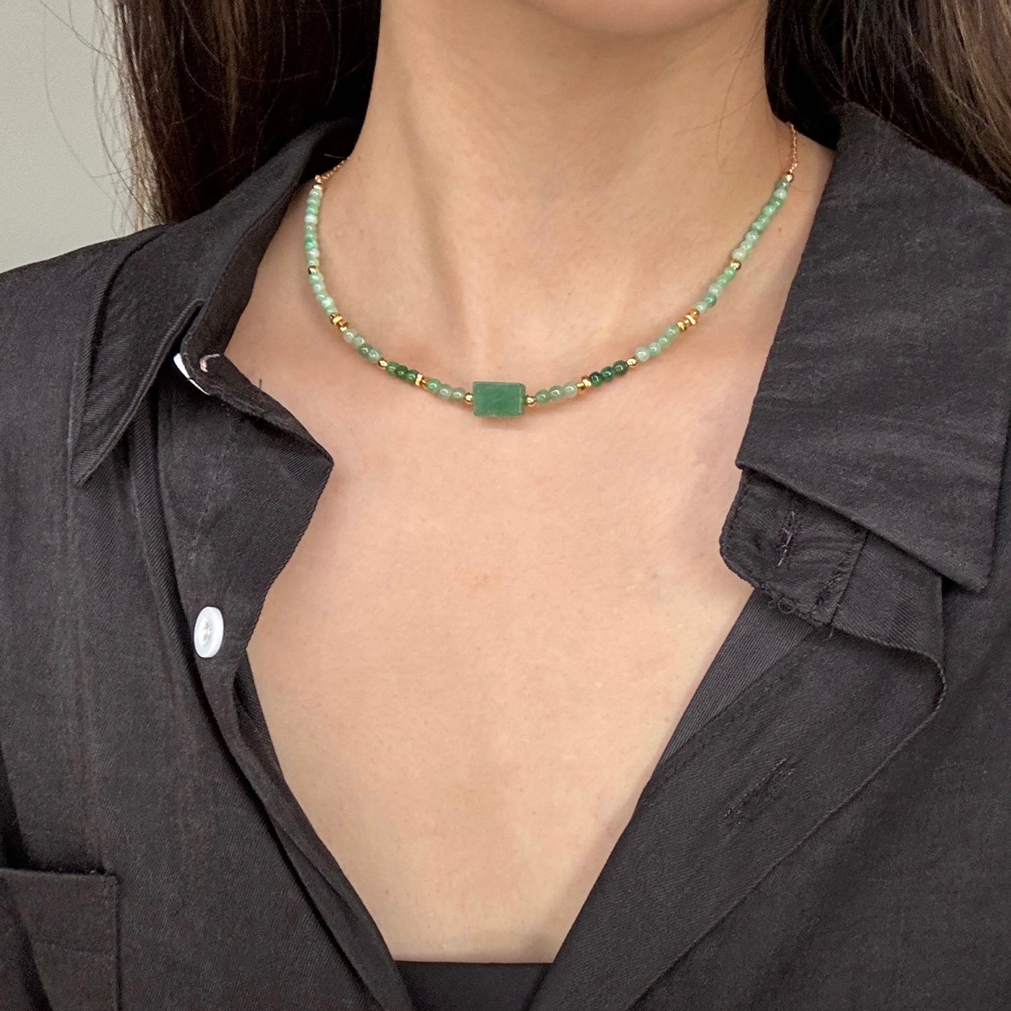 Cypress Jadeite Necklace