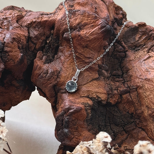 Petite Jadeite Necklace- Blue