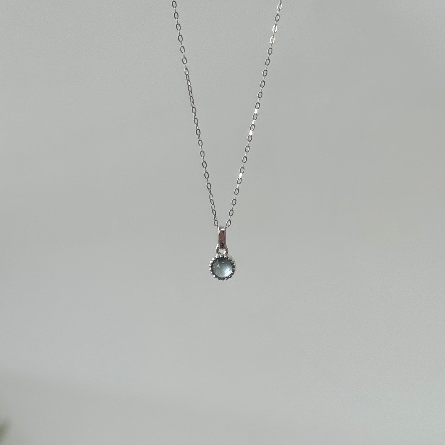 Petite Jadeite Necklace- Blue