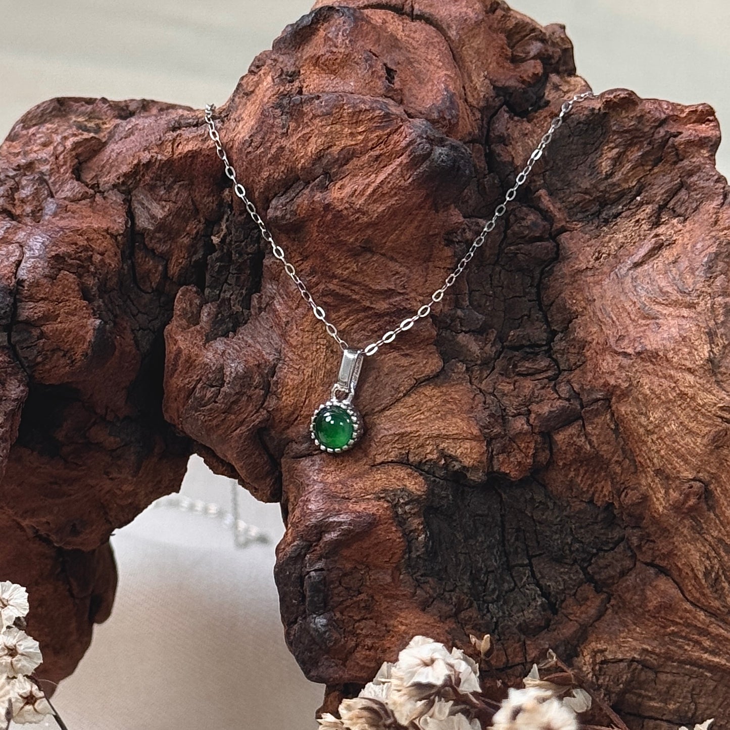 Petite Jadeite Necklace- Green