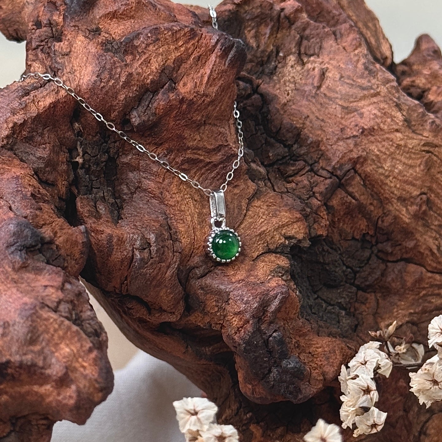 Petite Jadeite Necklace- Green