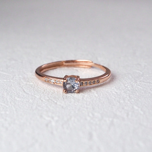 Dainty Purple Spinel Ring