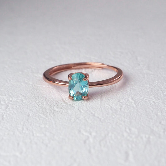 Aqua Apatite Ring