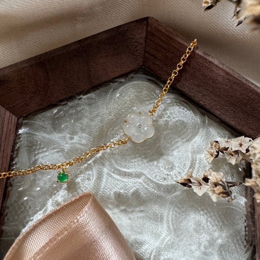 Fleurie Jadeite Bracelet