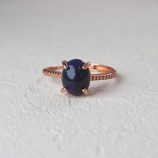 Black Opal Ring