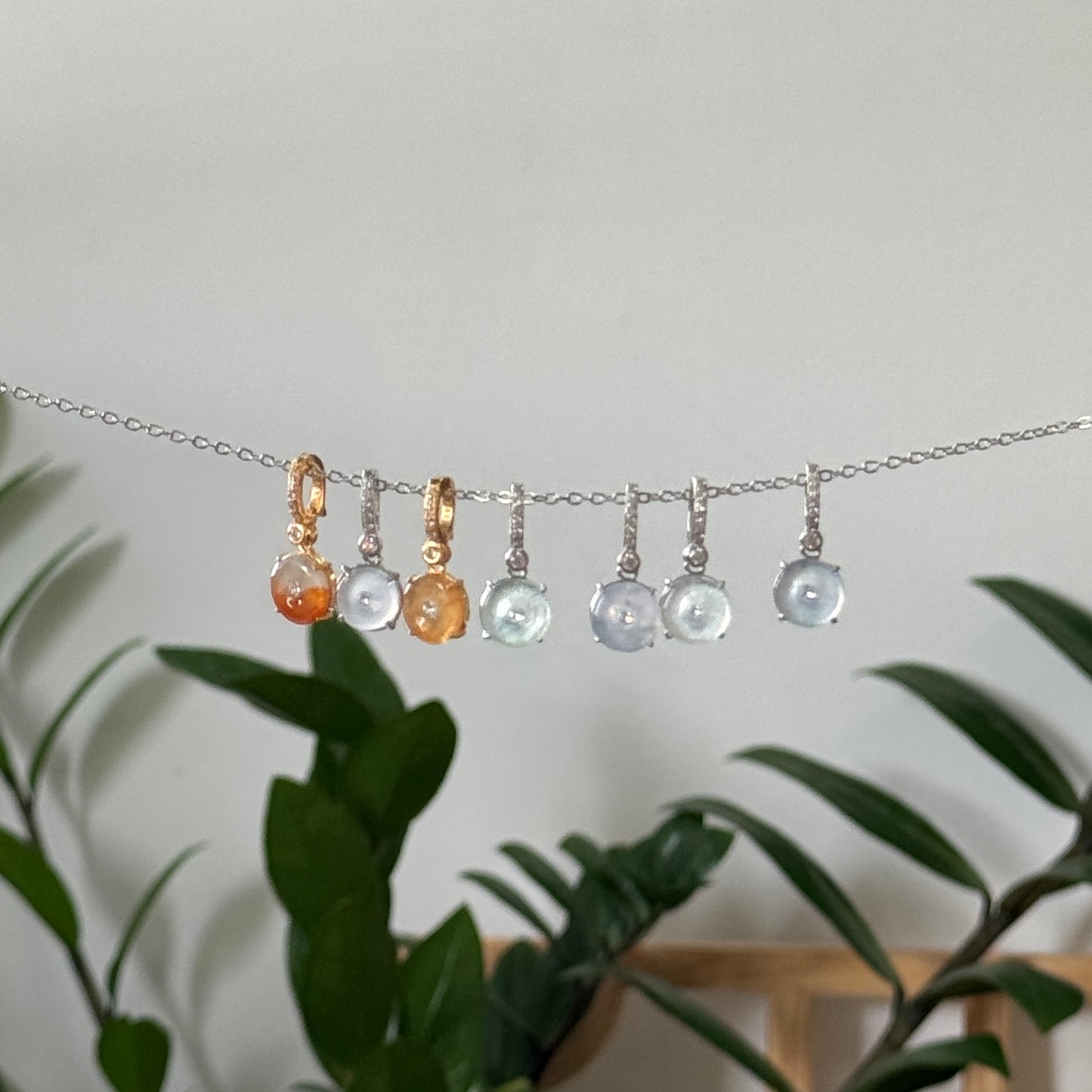 Ān Jadeite Necklace- Orange