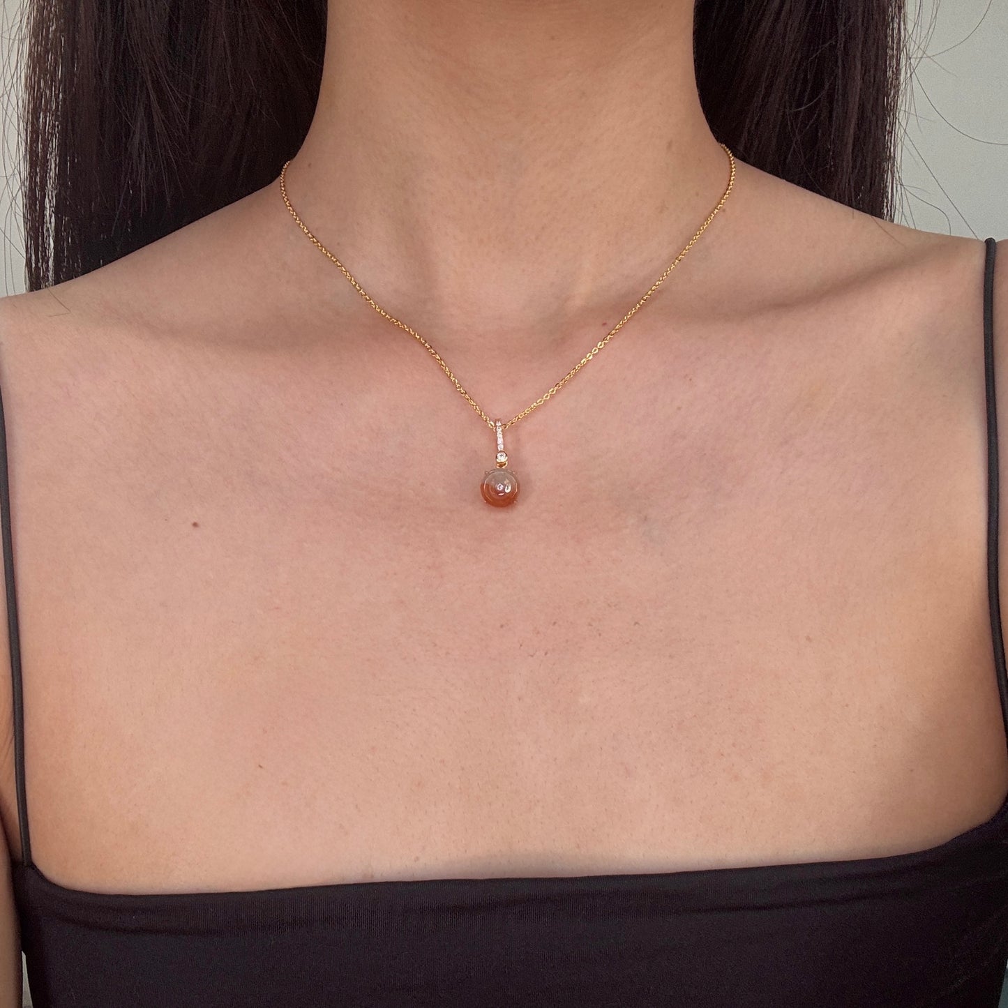 Ān Jadeite Necklace- Yin Yang