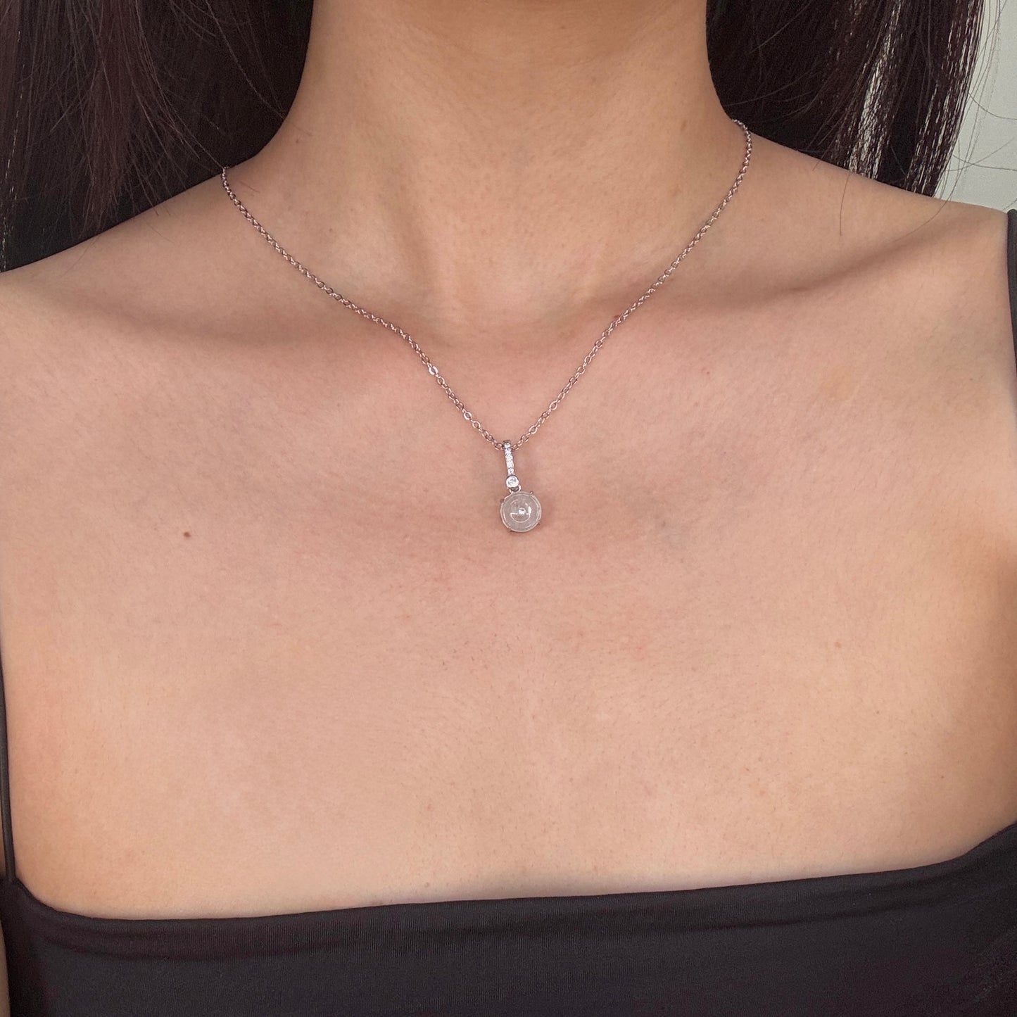 Ān Jadeite Necklace- White