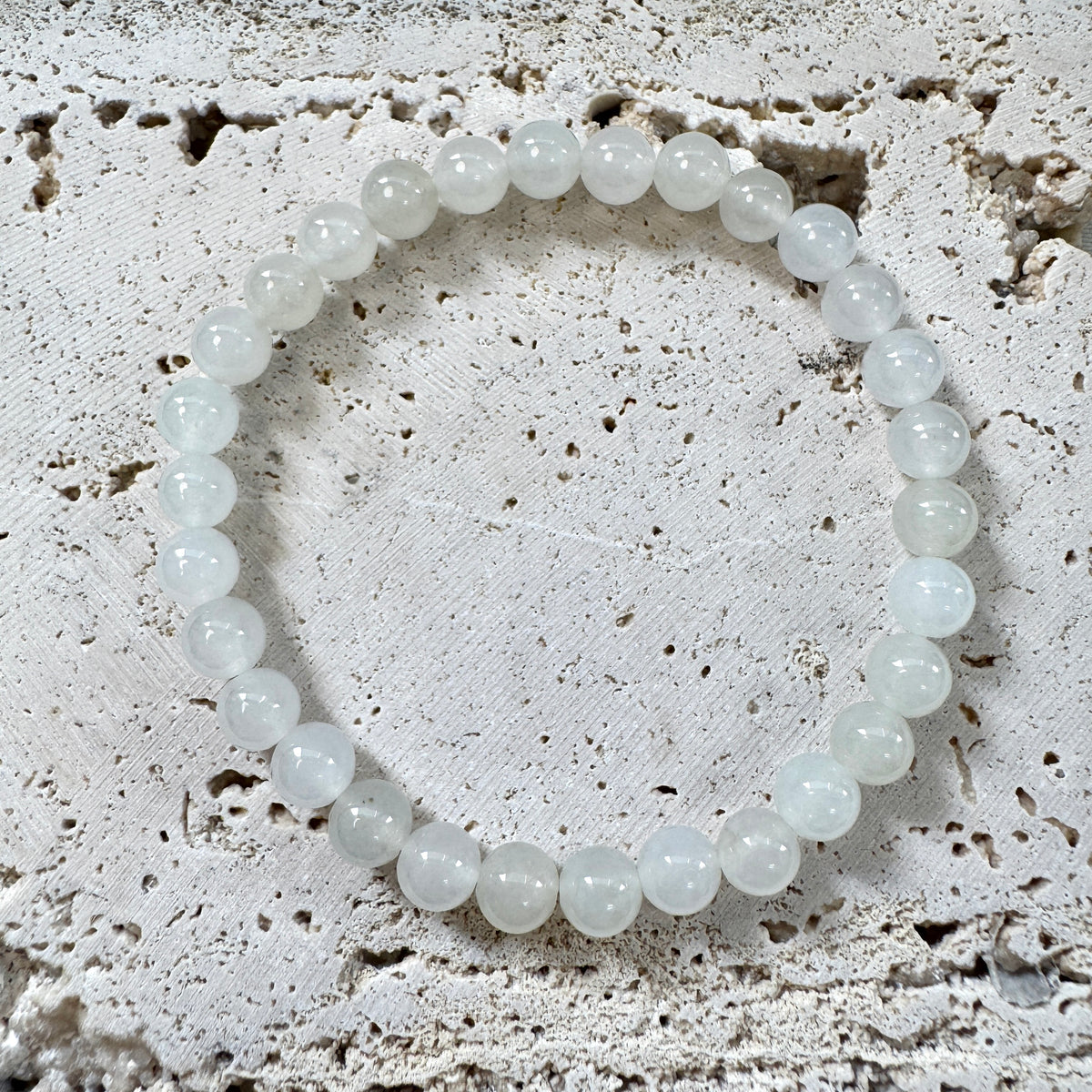 STAPLE | Glowy Jadeite Beaded Bracelet