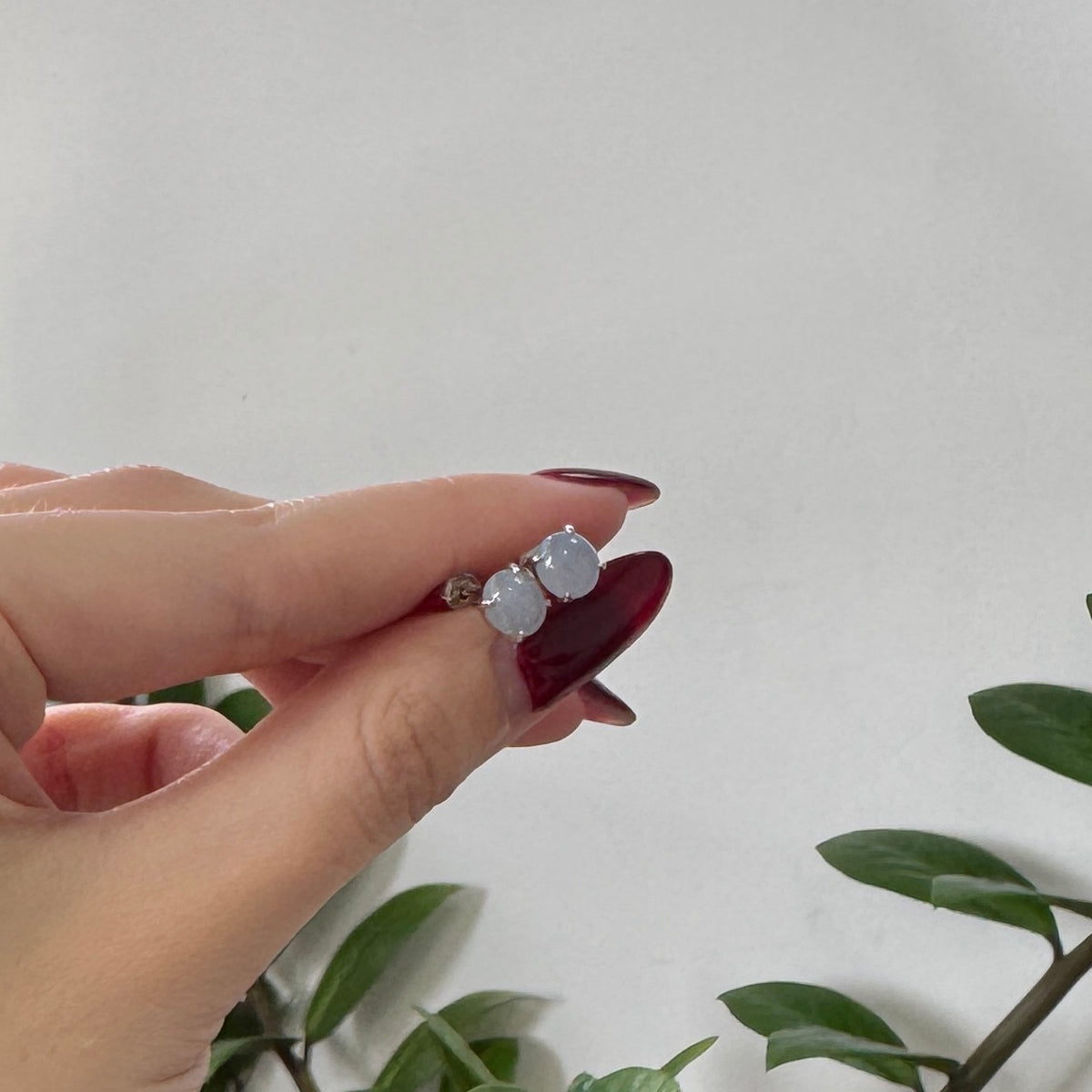 STAPLE | Lavender Minimalist Jadeite Earstuds