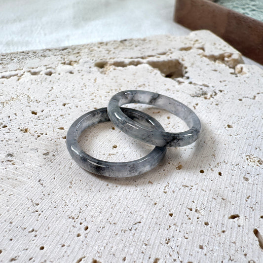 STAPLE | Skinny Wuji Jadeite Rings