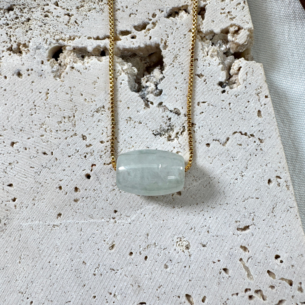 STAPLE | Barrel Jadeite Necklace (Slim)