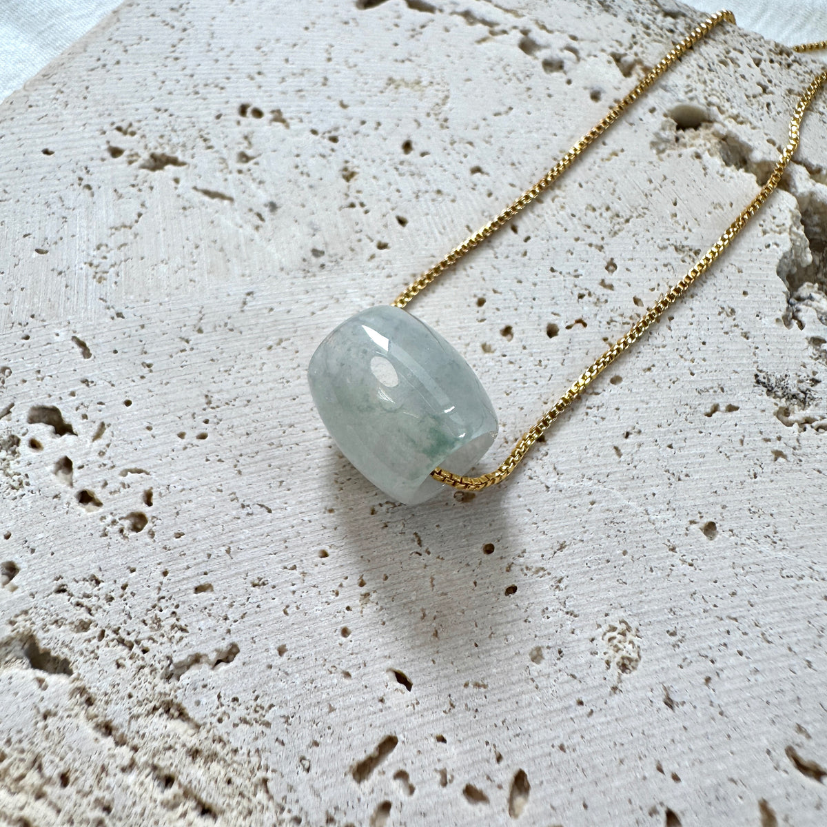 STAPLE | Barrel Jadeite Necklace (Round)