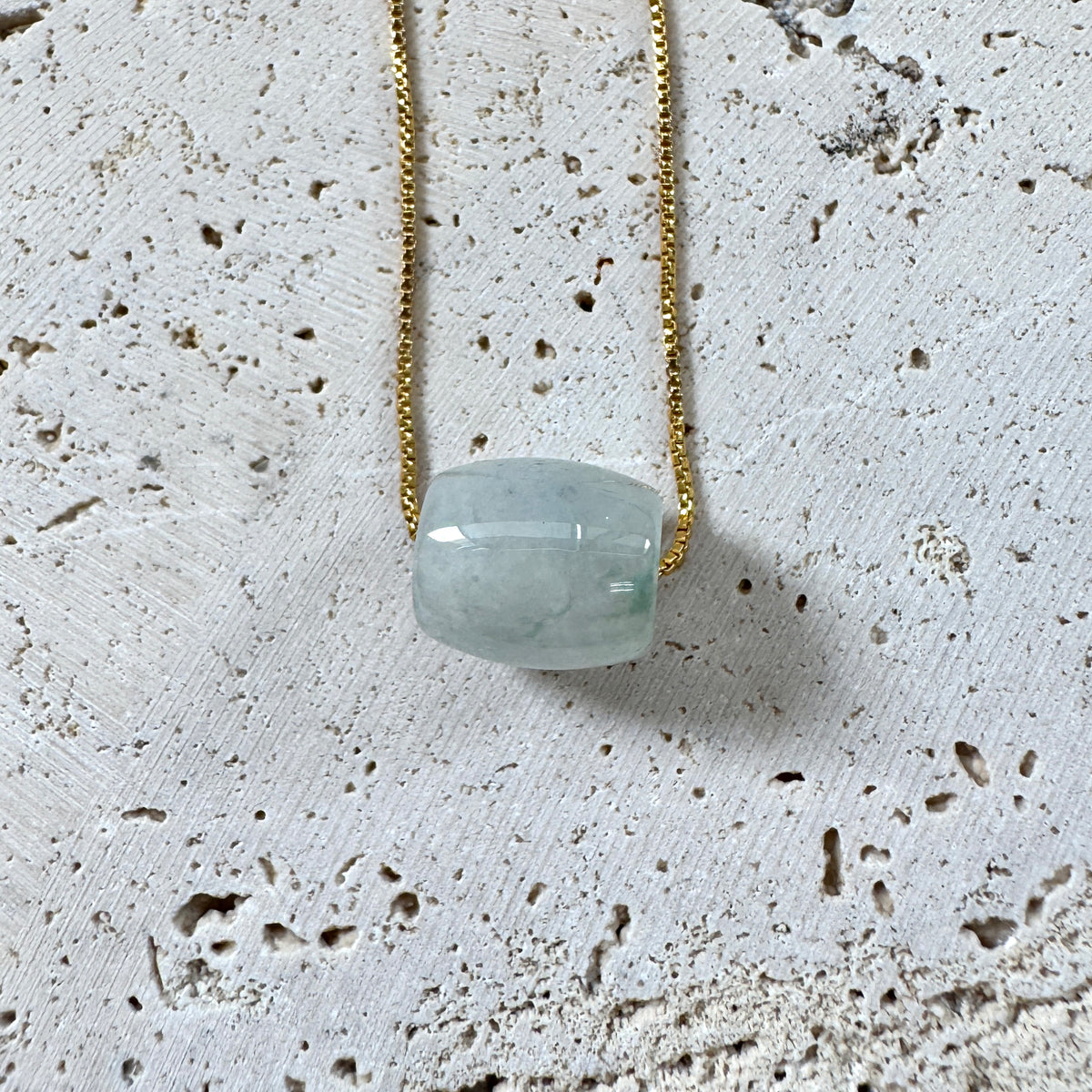 STAPLE | Barrel Jadeite Necklace (Round)