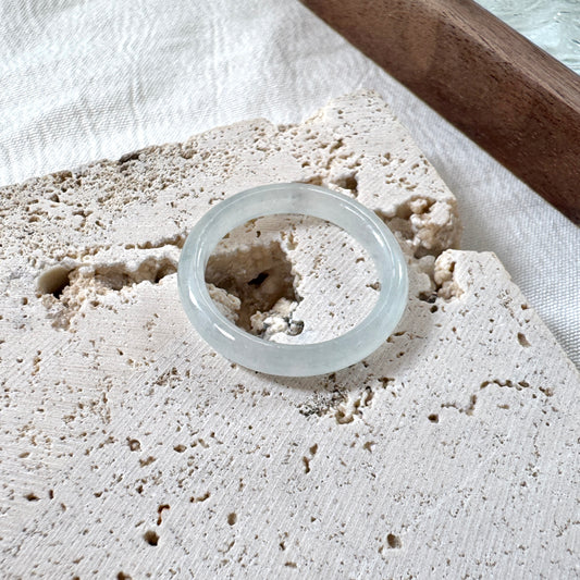 STAPLE | Skinny White Jadeite Ring