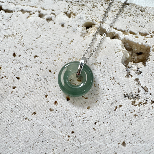 STAPLE |  Petite Jadeite Doughnut Necklace