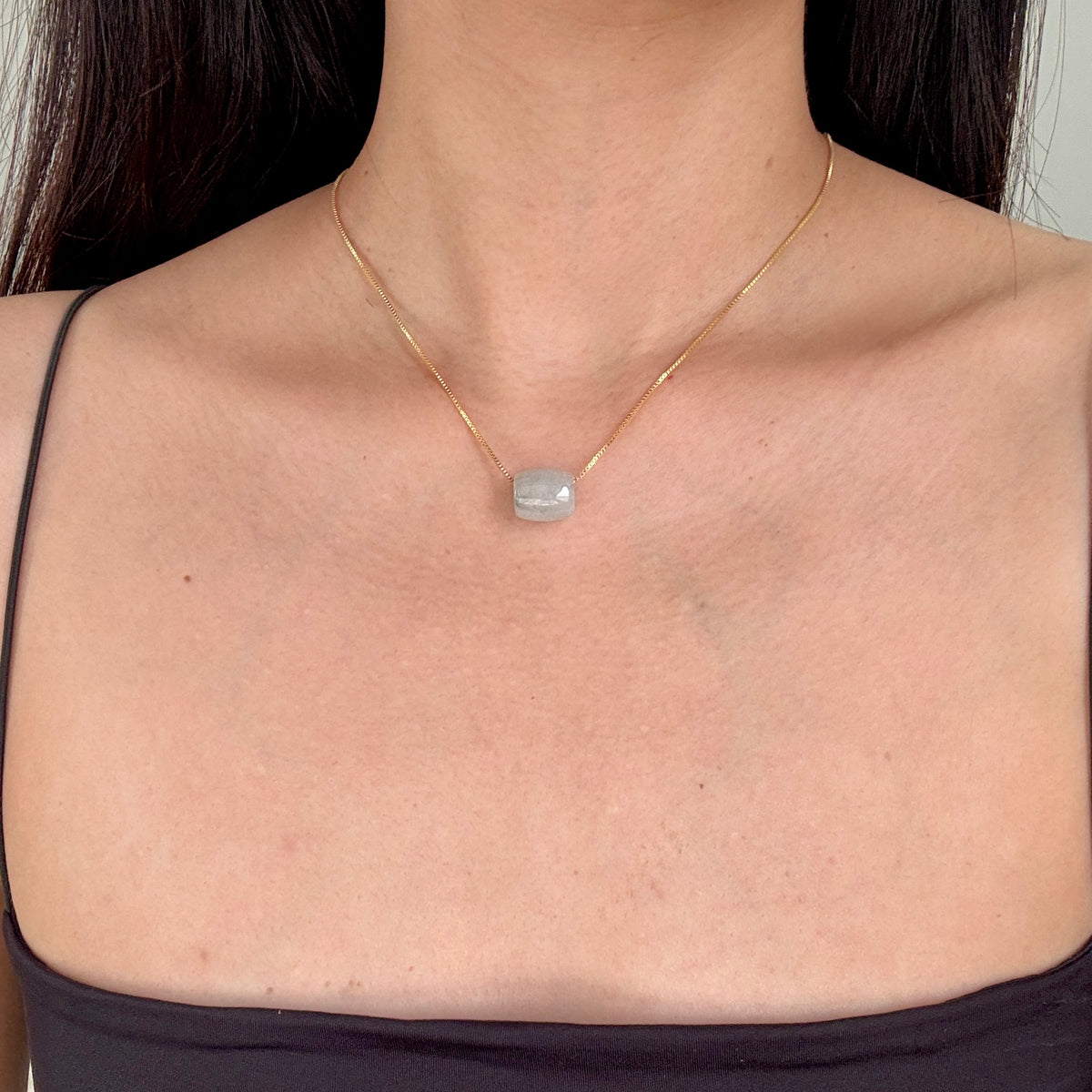 STAPLE | Barrel Jadeite Necklace (Round)