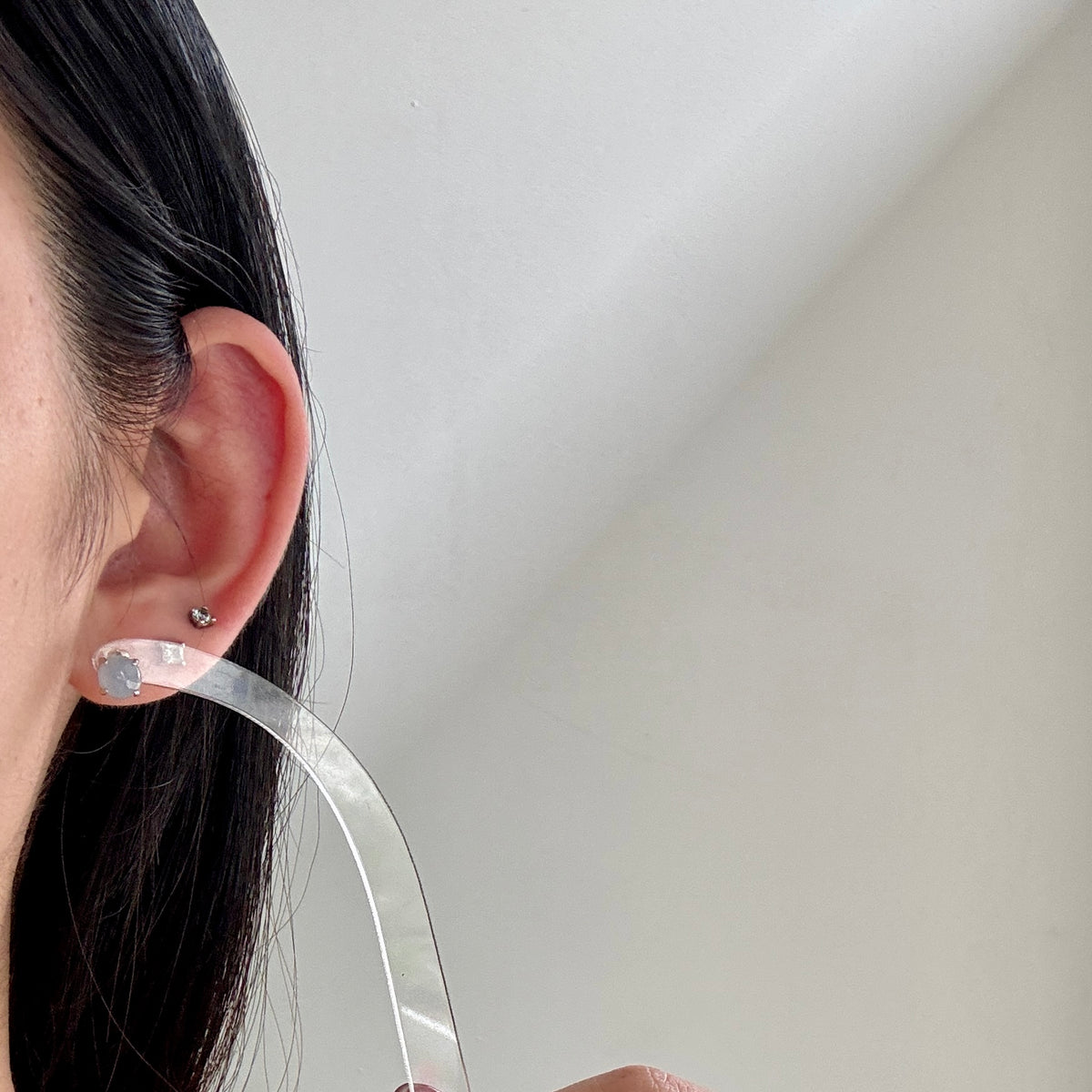 STAPLE | Lavender Minimalist Jadeite Earstuds