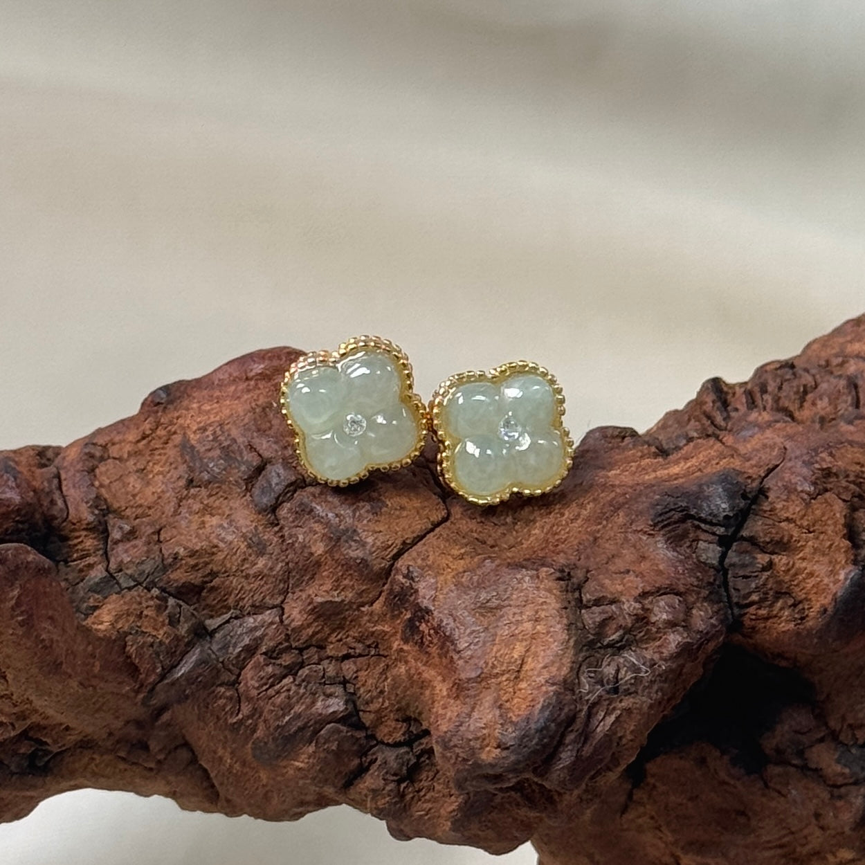 Osmanthus Jadeite Earrings- Midi