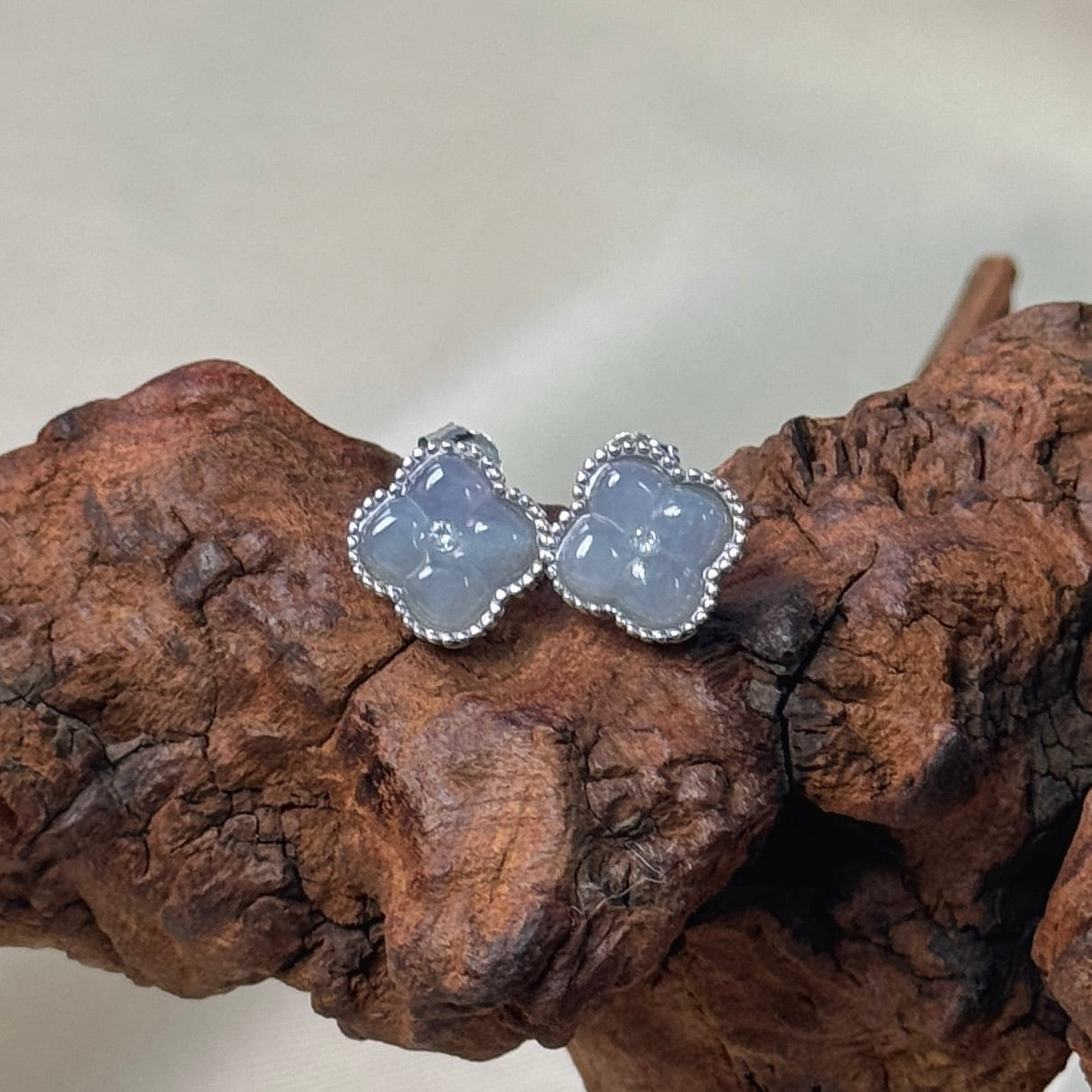 Osmanthus Jadeite Earrings- Large