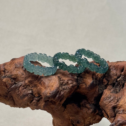 Garland Jadeite Rings