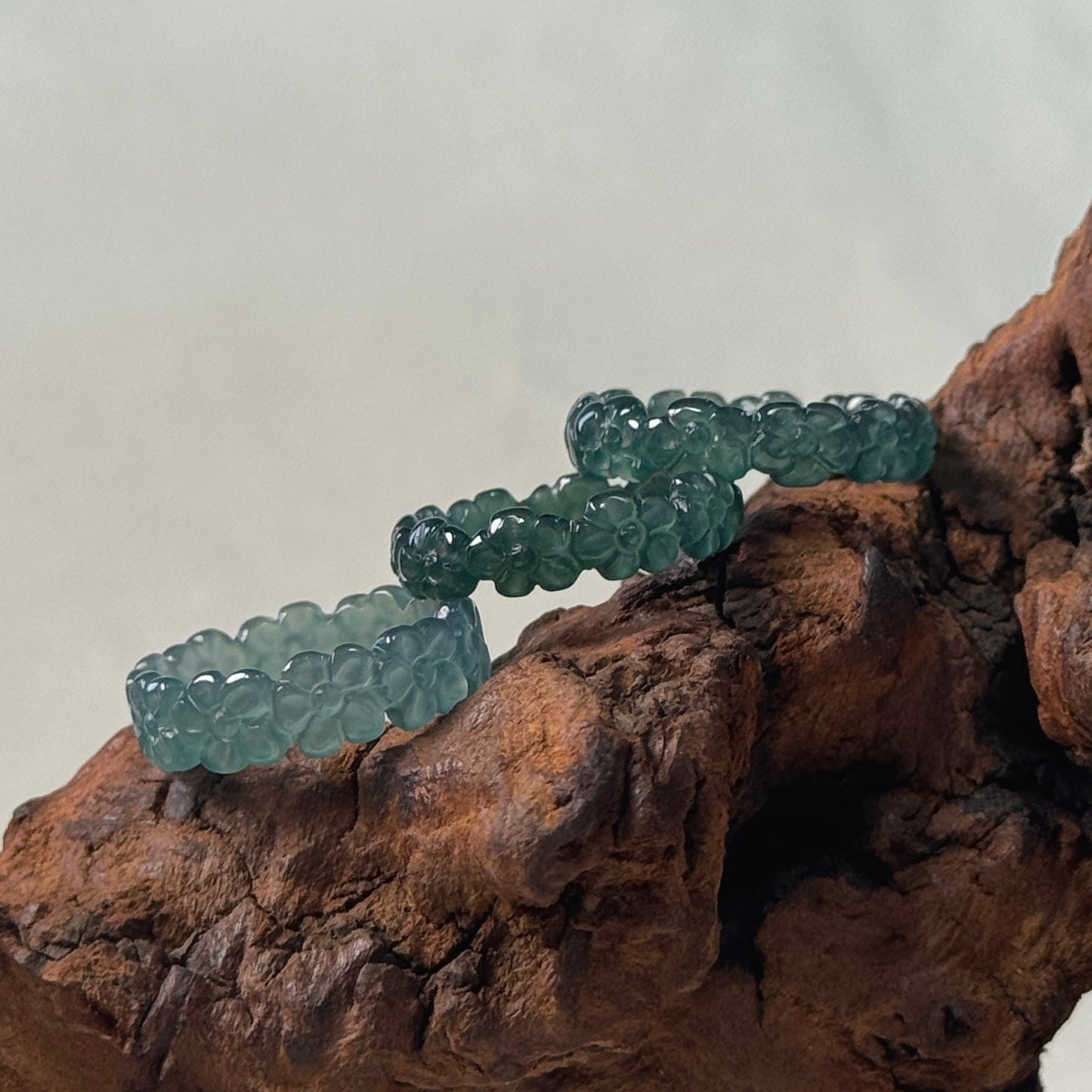 Garland Jadeite Rings