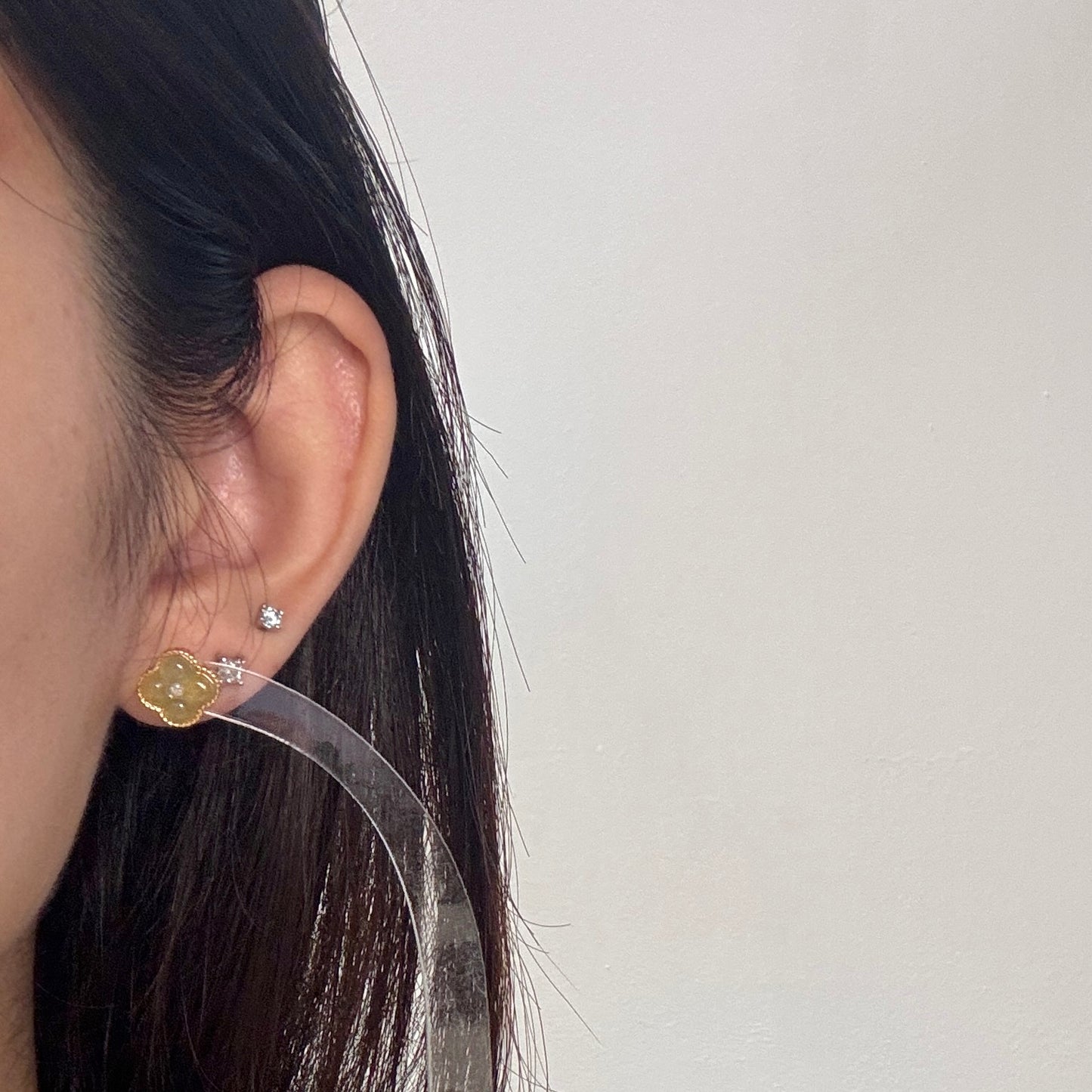 Osmanthus Jadeite Earrings- Small